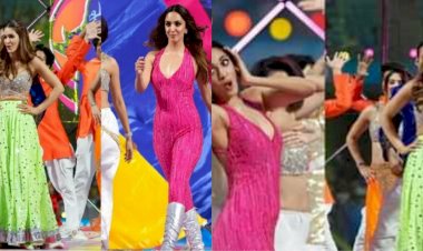 Kiara-Kriti ने मचाया धमाल VIDEO: WPL 2023 की ओपनिंग इवेंट में कियारा आडवाणी-कृति सेनॉन ने किया जबरदस्त डांस, एपी ढिल्लों की आवाज पर झूमे लोग, देखें वीडियो.....