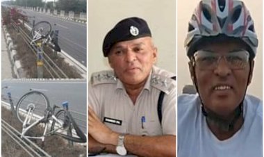 DSP की मौके पर ही दर्दनाक मौत: तेज रफ्तार कार ने कुचला... साइकिलिंग के शौकीन थे डीएसपी... रोजाना करते थे 50 KM सैर.....