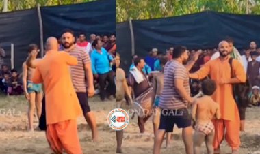 Viral Video: एक पुजारी बेचारा गलती से पहुंच गया अखाड़े, फिर देखते ही देखते अखाड़े में जो हुआ उसे देख सभी की आँखे रह गयी फटी की फटी....