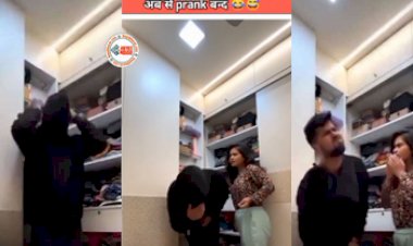 Boyfriend Girlfriend Video: प्रेमी का प्रेमिका से मजाक करना खुद को पड़ गया भारी, ऐसी जगह पड़ा थप्पड़ बेचारे कि हालत ही हो गयी पस्त- देखिए वीडियो...