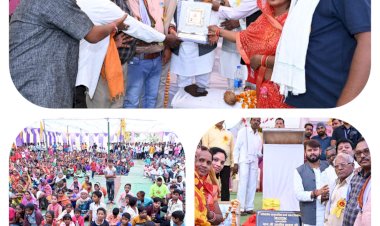 CG:भक्त माता कर्मा शक्ति एवं भक्ति की  है प्रतीक :विधायक आशीष छाबड़ा...विधायक निधि से स्वीकृत परिक्षेत्र साहू समाज सामुदायिक भवन निर्माण 6.50 लाख रुपए का भूमिपूजन किए