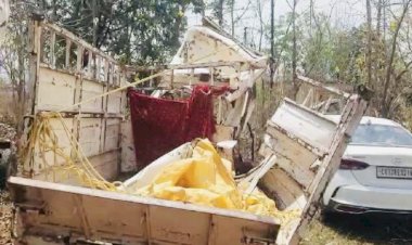 CG Road Accident: ट्रैक्टर और पिकअप में जोरदार भिडंत, दो लोगों की मौत, 20 से ज्यादा यात्री गंभीर रूप से घायल,पिकअप के उड़े परखच्चे…
