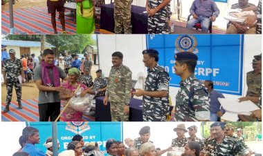 आज ग्राम कोलेंग में केन्द्रीय रिजर्व पुलिस बल का सिविक एक्शन प्रोग्राम 2022-23  80 बटालियन का आयोजन किया गया......