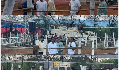 गढ़िया महोत्सव : बस्तर सांसद दीपक बैज दिल्ली से लौटते ही गढ़िया महोत्सव की तैयारियों का जायजा लेने पहुंचे