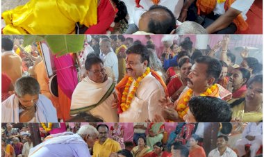 अष्टम प्रहर हरिनाम संकीर्तन में शामिल हुए संसदीय सचिव रेखचंद जैन......