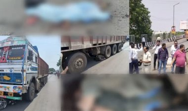 CG दर्दनाक सड़क हादसा : बाइक सवार पिता-पुत्री को ट्रक ने मारी टक्कर, दोनों की ऑन द स्पॉट मौत, परिवार में पसरा मातम…