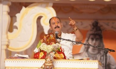 Pandit Pradeep Mishra Sehore Wale : एकान्तेश्वर महादेव कथा का तीसरा दिन, हर-हर महादेव के जयकारों से गूंजी इस्पात नगरी,. “नंदी पर बैठे बम भोला दूल्हा बनके “ भजन पर जमकर झूमे श्रद्धालु...देखे फोटो और विडियो...