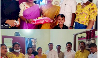 CG न्यूज़ : अपनी भतीजी के विवाह समारोह : बस्तर सांसद दीपक बैज सह परिवार पँहुचे भैरमगढ़.....