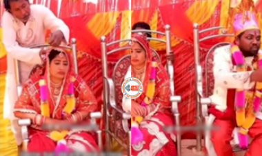 Wedding Viral News: दहेज़ की बातों में उलझा रहा दूल्हा, तभी दुल्हन ने अपने अपने प्रेमी के साथ कर दिया ये खेल, लोगों के भी उड़ गये होश- यहाँ देखें वीडियो...