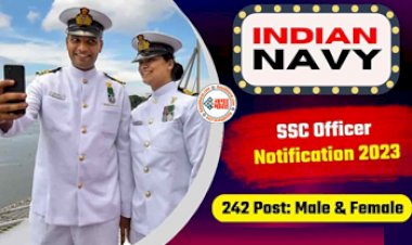 Indian Navy Jobs : बिना परीक्षा मिल रहा है भारतीय नौसेना में अफसर बनने का सुनहरा मौका, बस चाहिए ये योग्यता, जल्दी करें आवेदन, यहाँ देखें पूरी डिटेल...