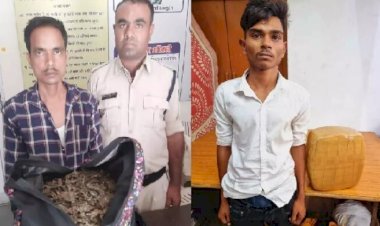 CG CRIME : नशें के खिलाफ पुलिस की कार्रवाई, लाखों के गांजे के साथ दो तस्कर गिरफ्तार…