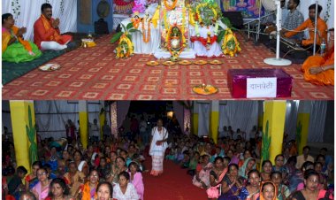 संसदीय सचिव रेखचंद जैन ने धरमपुरा में आयोजित भागवत कथा में धर्म लाभ लिया