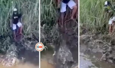 Magarmach Ka Video: सबसे खतरनाक जीव मगरमच्छ के जबड़े में जाने ही वाला था शख्स, की अंत में समझदारी दिखा दी- देखें वीडियो...
