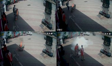 Chhattisgarh VIDEO: पेट्रोल पंप पर किक मारते ही आग की लपटों के साथ धधक उठी बाइक;फिर जो हुआ,देखिये VIDEO…