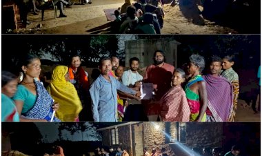 कुरंदी 1 के सुलियागुड़ा ग्राम  पहुंचे नवनीत , जन चौपाल लगाकर ग्रामीणों से हुये रुबरु