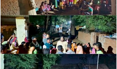 बस्तर बेटा नवनीत चांद का  हल्बा कचौरा में जनचौपाल