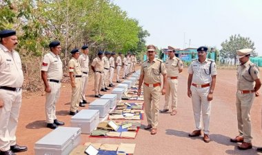 CG:बेमेतरा ASP पंकज पटेल  ने किये पुलिस अनुविभागीय कार्यालय बेरला, थाना बेरला एवं चौकी कंडरका  का वार्षिक निरीक्षण