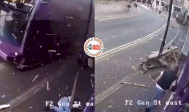 Road Accident Viral Video: भीषण बस एक्सीडेंट की चपेट में आया एक शख्स पर. भयंकर टक्कर के बाद भी शख्स को नहीं आई एक भी खरोंच- देखे कैसे....
