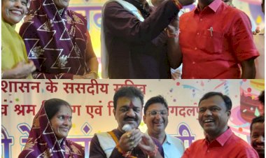 बस्तर साँसद दीपक बैज ने विधायक रेखचंद जैन का मुंह मीठा कराकर दी जन्मदिन की बधाई..