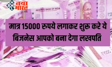 Business Idea: मात्र 15000 रुपये लगाकर शुरू करे ये बिजनेस आपको बना देगा लखपति...