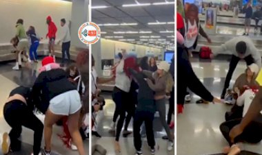 Shocking Viral Video: एयरपोर्ट पर अचानक होने लगी भयंकर लड़ाई, एक-दूसरे को पटक-पटककर मारने लगीं लड़कियां- देखे वायरल वीडियो...