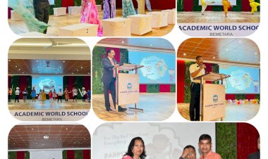 CG:फादर्स डे की पूर्व संध्या  में एकेडमिक वर्ल्ड स्कूल बेमेतरा में ‘डैडीज़ बडी डे‘ का आयोजन