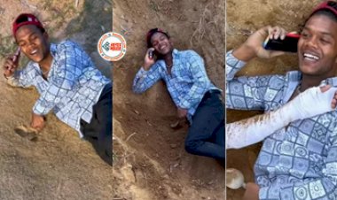 Boyfriend Girlfriend Viral News : प्रेमिका से बात करते-करते प्रेमी ने खोद डाली कब्र, फिर मुर्दे ने जैसे ही पकड़ा हाथ, छुट गये पसीने- देखें वीडियो...