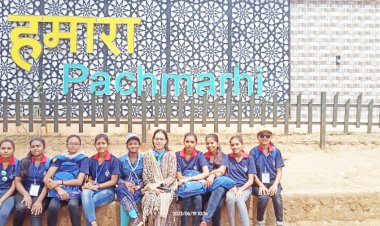 बेमेतरा जिले के बेरला स्वामी आत्मानंद उत्कृष्ट अंग्रेजी माध्यम स्कूल के बच्चो ने पंचमढ़ी स्काउट गाइड शिविर मे व्यक्तित्व विकास के साथ सीखे नये हुनर