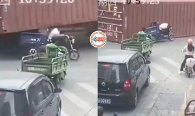 Accident Viral News : गाड़ी पर आराम से जा रहा था शख्स, लेकिन तभी अचानक गाड़ी के ऊपर गिर गया कंटेनर, मगर जो दिखा उसे चमत्कार ही कहोगे- देखें वीडियो...