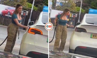 Girl Funny Video: इलेक्ट्रिक कार लेके पेट्रोल भरवाने पहुंची लड़की, फिर ढूंढने लगी पेट्रोल पॉइंट, नज़ारा देख छुट जाएगी हंसी- देखें मजेदार वीडियो...