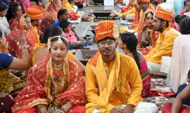 मुख्यमंत्री कन्या विवाह योजना के तहत परिणय सूत्र में बंधे 18 जोड़े....