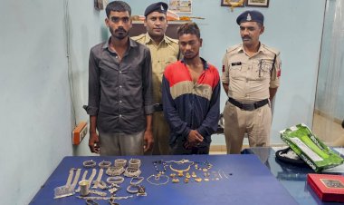 RAIPUR CRIME NEWS : लाखों रूपये कीमत के सोने चांदी के जेवरात चोरी करने वाले 2 आरोपी गिरफ्तार
