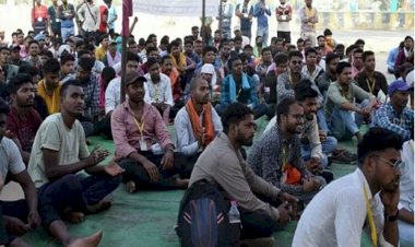 RAIPUR NEWS : सर्व विभागीय संविदा कर्मचारियों का धरना प्रदर्शन शुरू