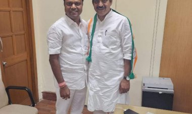 नवनियुक्त पीसीसी चीफ दीपक बैज ने लिया खड़गे और वेणुगोपाल का आशीर्वाद...