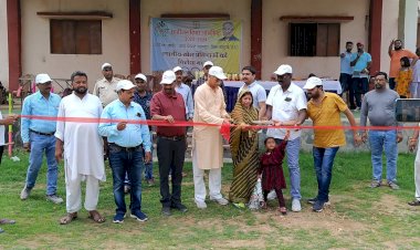 नगर पंचायत लखनपुर में छत्तीसगढ़िया ओलंपिक का किया गया भव्य शुभारंभ