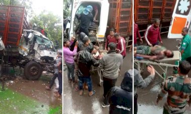 CG Accident Breaking : यात्री बस और मेटाडोर के बीच हुई जबरदस्त टक्कर, केबिन काटकर ड्राइवर को निकाला बाहर, कई यात्री घायल…