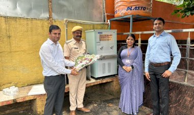 सुभाषनगर थाना परिसर में  वाटर कूलर व फिल्टर सिस्टम किया भेंट
