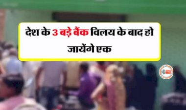 Bank Merger News 2023 : देश के ये 3 बड़े बैंकों का होने जा रहा विलय, वित्त मंत्रालय ने नोटिफिकेशन किया जारी, जाने पूरी डिटेल...