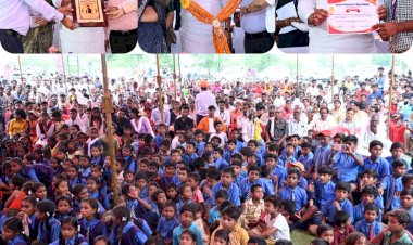 भूपेश सरकार छत्तीसगढ़ के सरकारी स्कूलों को दे रही नई पहचान:विधायक आशीष छाबड़ा..निनवा के शासकीय हाई स्कूल में आयोजित विकासखंड स्तरीय शाला प्रवेश उत्सव कार्यक्रम
