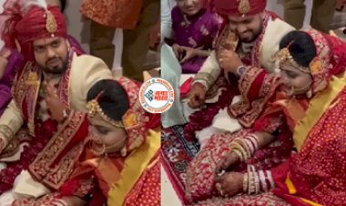Bride Groom Video : मंडप में बैठकर दुल्हे ने सुनाया ऐसा शेर, दुल्हन के साथ-साथ आसपास बैठे लोग भी हंस पड़े- देखें मजेदार वीडियो...