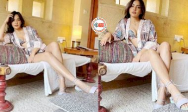 Neha Sharma Sexy Look : नेहा शर्मा ने शर्ट के बटन खोल कैमरे के सामने दिए इतने हॉट पोज, फैंस की हो गई सांसे तेज...