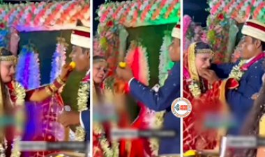 Bride Groom Video: झूठा रसगुल्ला खाने से दुल्हन ने किया मना, तो दुल्हे ने सबके सामने कर दी ये हरकत- देखें वीडियो...