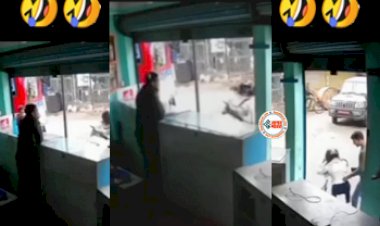Scooty Girl Video : ब्रेक की जगह लड़की ने लगा दिया एक्सीलेटर, फिर जो हुआ, नज़ारा देख हंसी छुट जाएगी- देखे वीडियो...