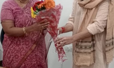 आदिवासी जनजाति महोत्सव को लेकर बीजेपी महिला मोर्चा राष्ट्रीय अध्यक्षा से मुलाकात की...