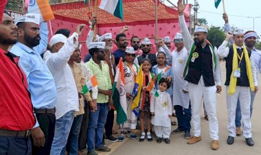 जगदलपुर के मुख्य मार्गो पर रैली निकालकर आप पार्टी ने मनाया स्वतंत्रता दिवस...