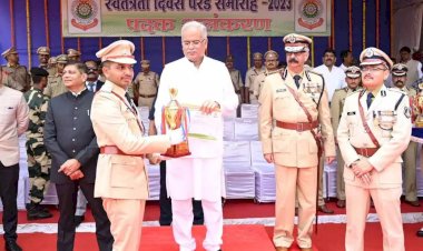INDEPENDENCE DAY 2023 : केन्द्रीय बलों में CISF और राज्य बल में छत्तीसगढ़ जेल को मार्च पास्ट में मिला प्रथम पुरस्कार, मुख्यमंत्री भूपेश बघेल ने किया सम्मानित....