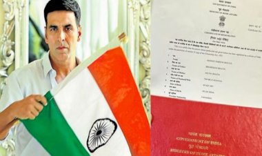 INDIA के हुए अक्षय कुमार : इतने साल बाद मिला INDIAN पासपोर्ट, डॉक्यूमेंट शेयर करते हुए बोले- 'दिल और सिटिजनशिप दोनों हिंदुस्तानी है'