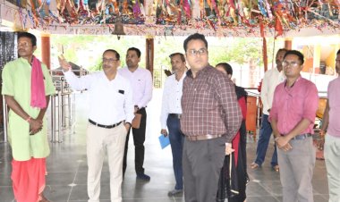 जिले के अंतिम छोर पर पहुंचे कलेक्टर और पुलिस अधीक्षक...चुनावी तैयारियों और रामवनगमन पथ का लिया जायजा...