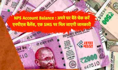 National Pension Scheme (NPS) : घर बैठे मिनटों में चेक करें एनपीएस का बैलेंस, ये है आसान तरीका...