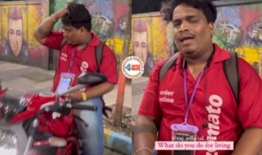 Delivery Boy : डिलीवरी बॉय डुकाटी बाइक से करता है जोमैटो की डिलीवरी, स्वैग देख लोगों ने कहा-....- देखें वीडियो...